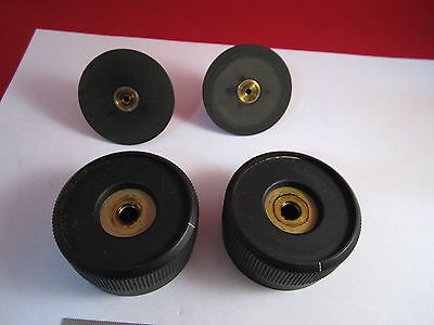 LOT 2 EA OPTICAL MICROSCOPE PART KNOBS ZEISS GERMANY OPTICS BIN#8Z