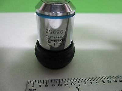 WILD HEERBRUGG OBJECTIVE FLUOTAR 10X SWISS MICROSCOPE OPTICS BIN#T3-13