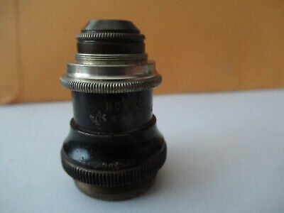 ANTIQUE BRASS BECK LONDON OBJECTIVE LENS MICROSCOPE PART AS PICTURED #F3-A-13