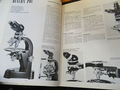 ORIGINAL BOOKLET LEITZ WETZLAR GERMANY POLARIZING MICROSCOPE PART AS PICTURED W3