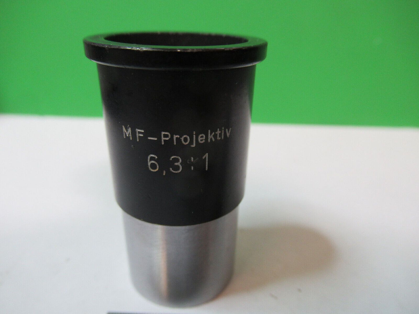 M-F PROJECTIK AUS JENA 6.3X  EYEPIECE LENS MICROSCOPE PART AS PICTURED R2-A-41