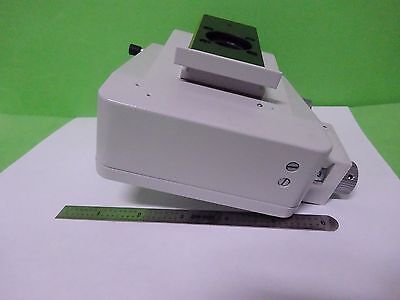 MICROSCOPE PART LEITZ GERMANY NOSEPIECE + VERTICAL ILLUM OPTICS AS IS BIN#W7-95