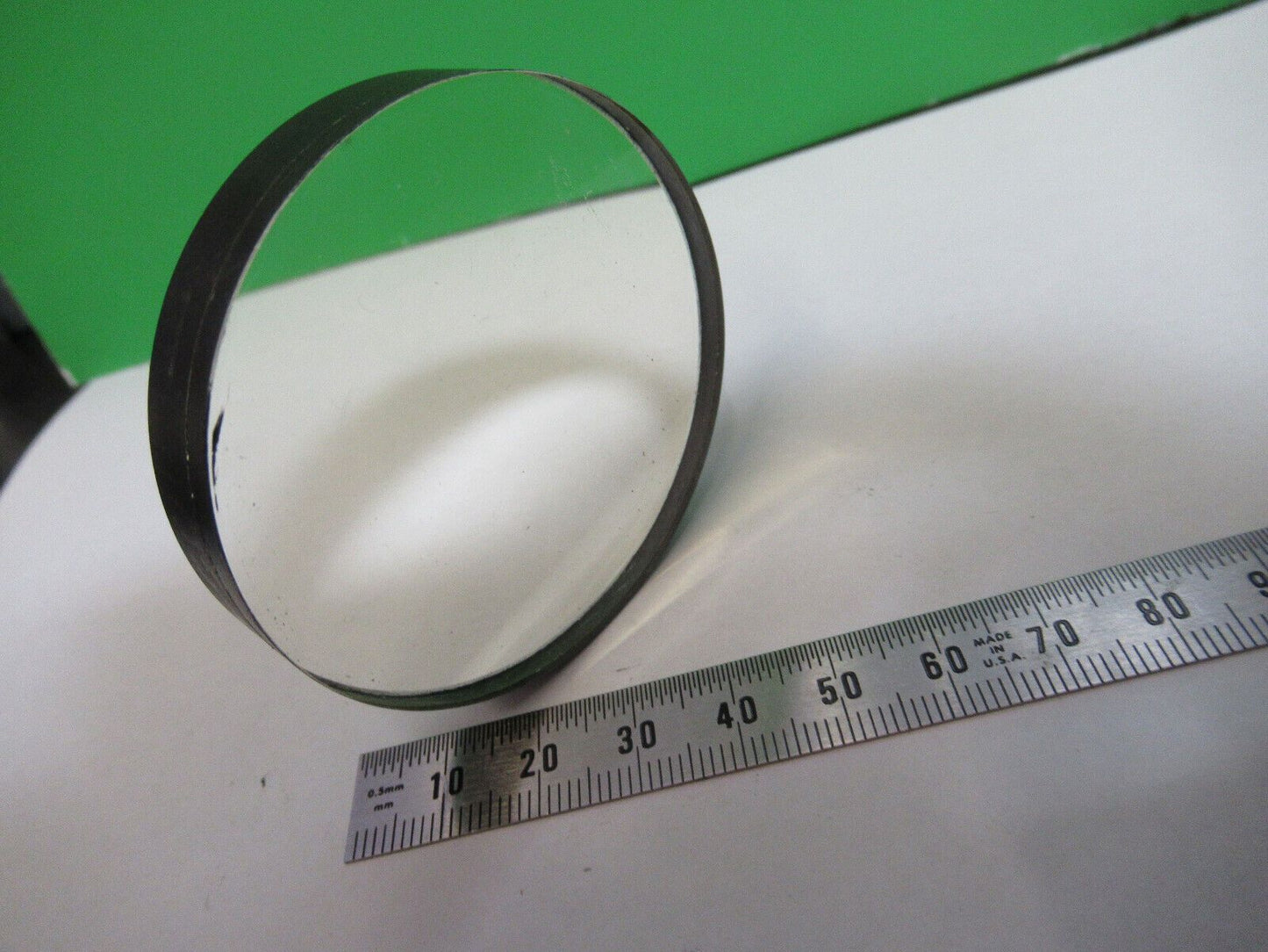 OPTICAL LENS PLANO CONVEX THICK OPTICS AS PICTURED &R2-A-87