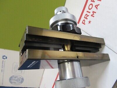 WILD HEERBRUGG SWISS BRASS MICROMETER STAGE MICROSCOPE PART AS PICTURED 12-A-131