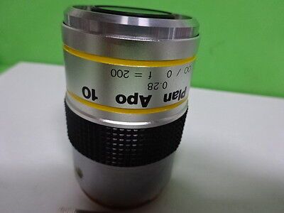 MICROSCOPE PART MITUTOYO JAPAN APO OBJECTIVE BD PLAN 10X OPTICS AS IS B#F5-C-10