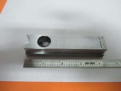 MICROSCOPE LEICA REICHERT POLYVAR GLIMMER 470415 FILTER SLIDE OPTICS BIN#7B-N-4