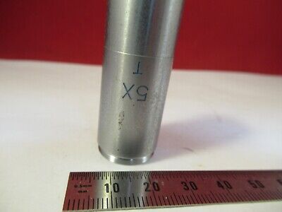 ST 820008 5X OPTICS OBJECTIVE LENS MICROSCOPE PART as pictured &W2-A-60