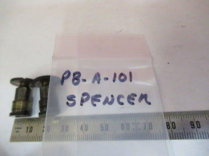 ANTIQUE SPENCER BUFFALO STAGE TABLE SCREWS MICROSCOPE PART AS PICTURED &P8-A-101