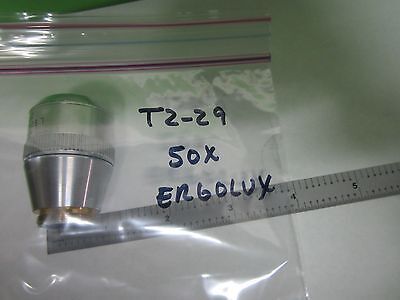 LEICA LEITZ OPTICAL MICROSCOPE PART OBJECTIVE L 50X DF OPTICS BN#T2-29 ERGOLUX