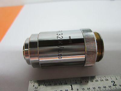 MICROSCOPE OBJECTIVE LEITZ WETZLAR PL 32X OPTICS BIN#B3-D-7