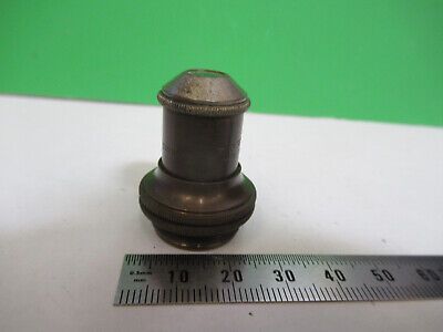 ANTIQUE BRASS BAUSCH LOMB OBJECTIVE MICROSCOPE PART OPTICS AS PICTURED &z9-a-110