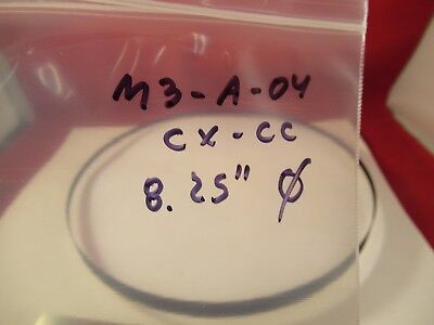 HUGE OPTICAL CONVEX CONCAVE LENS 8.25" DIAMETER GLASS THICK PRO OPTICS &M3-A-04