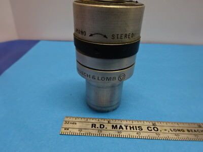 BAUSCH LOMB EYEPIECE OCULAR STEREO 537034 OPTICS MICROSCOPE PARTS AS IS &90-A-24