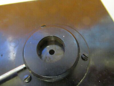 VINTAGE UNITRON JAPAN STAGE + IRIS DIAPHRAGM MICROSCOPE PART AS PICTURED P9-A-79