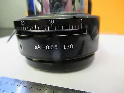 WILD HEERBRUGG SWISS M20 CONDENSER IRIS MICROSCOPE PART AS PICTURED #G1-A-34