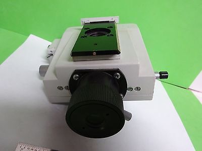 MICROSCOPE PART LEITZ GERMANY FLUORESCENCE NOSEPIECE OPTICS AS IS BIN#11-E-10