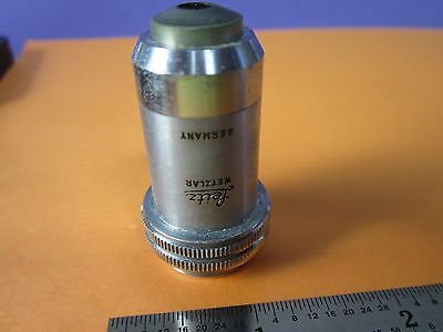 MICROSCOPE OPTICAL PART LEITZ WETZLAR GERMANY OBJECTIVE 6.3X OPTICS BIN#35-05