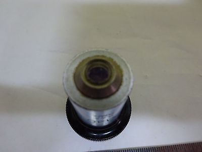 FOR PARTS MICROSCOPE OBJECTIVE OLYMPUS M40 OPTICS AS IS BIN#P7-31