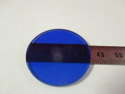 OPTICAL GLASS FILTER BLUE COMPOUNDED OPTICS AS PICTURED &8-A-96A