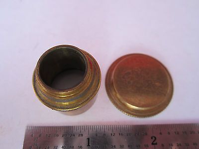 LOT 2 EA VINTAGE 1800's BRASS MICROSCOPE PIECES AS IS  BIN#7C