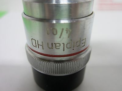 MICROSCOPE OBJECTIVE ZEISS GERMANY LD-EPIPLAN 4X LONG DISTANCE OPTICS BIN#P4-98