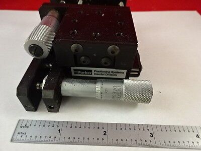 OPTICAL POSITIONER PARKER DAEDAL SLIDE MICROMETER LASER OPTICS AS IS BIN#L2-B-ii