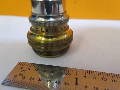 ANTIQUE ERNST LEITZ 8mm APO OBJECTIVE MICROSCOPE OPTICS AS PICTURED &A3-B-77