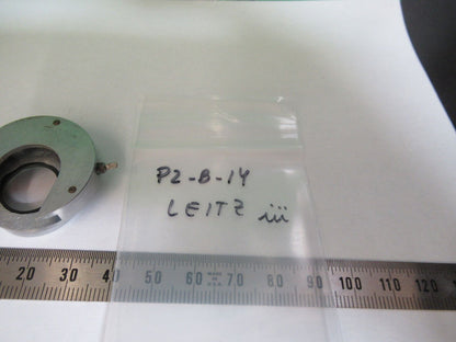 MICROSCOPE PART LEITZ WETZLAR POL CENTER OBJECTIVE HOLDER AS PICTURED &P2-B-14