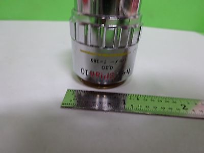 MICROSCOPE PART OBJECTIVE OLYMPUS NEOPLAN 10X DIC JAPAN OPTICS AS IS BIN#Y3-H-06