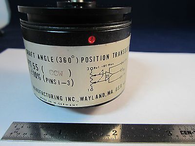 OPTICAL PHASE ANGLE POSITIONING TRANSDUCER Made Germany LASER OPTICS BIN#19 ivx