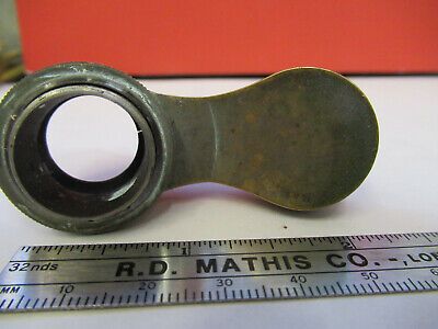 ANTIQUE BAUSCH LOMB BRASS DUAL NOSEPIECE MICROSCOPE PART AS PICTURED &B9-FT-03