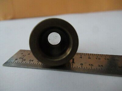 ANTIQUE BRASS ENGLAND OBJECTIVE LENS OPTICS MICROSCOPE PART AS PICTURED #F3-A-15