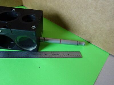 MICROSCOPE PART REICHERT POLYVAR FILTER BLOCK SLIDE 413685 OPTICS AS IS #L5-B-02