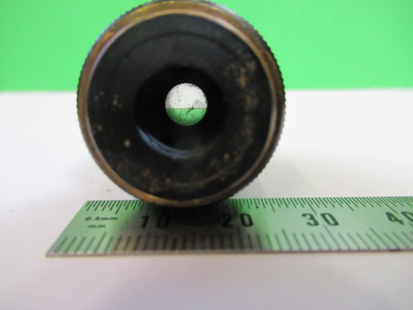 for parts [dirty] CARL ZEISS OBJECTIVE 10X /160 MICROSCOPE AS PICTURED H2-A-38