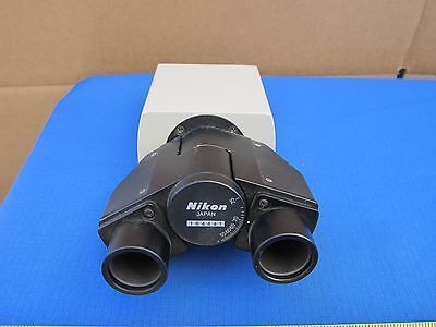 MICROSCOPE PART BINOCULAR HEAD NIKON JAPAN AS IS BIN#F8-01