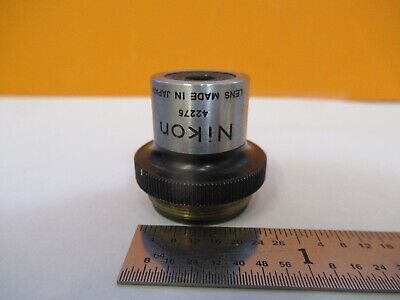 NIKON JAPAN 5 M P LENS OBJECTIVE MICROSCOPE PART OPTICS AS PICTURED &85-B-118A