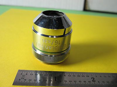 OPTICAL MICROSCOPE OBJECTIVE EPIPLAN 16X HD ZEISS GERMANY OPTICS BIN#26-22