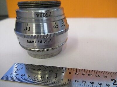 BELL & HOWELL USA OPTICAL SUPER COMAT 1 INCH LENS + IRIS OPTICS &A9-A-09