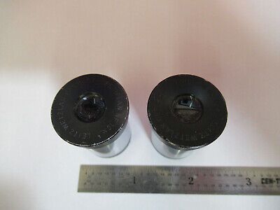 LEITZ GERMANY PAIR NF 10X EYEPIECE OPTICS MICROSCOPE PART AS PICTURED &B6-A-10