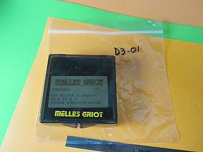 OPTICAL MELLES GRIOT HOT MIRROR LASER OPTICS BIN#D3-01