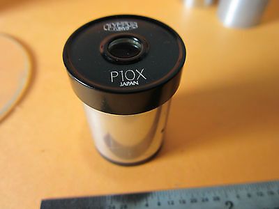 NEW MICROSCOPE PART OLYMPUS JAPAN OPTICS EYEPIECE P10X 10X WF BIN#D7-02