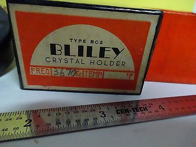 VINTAGE QUARZ CRYSTAL BLILEY + BOX FREQUENZREGLER NICE AS IS BIN#W5-07