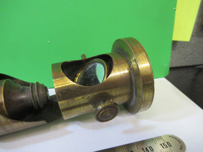 ANTIQUE FRENCH BRASS PORTABLE FIELD OPTICS MICROSCOPE AS PICTURED 22-A-25