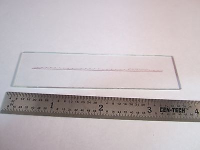 OPTICAL QUARTZ RULER MINIATURE RETICLE OPTICS BIN#C5-2