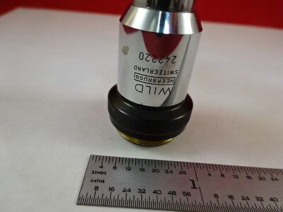 MIKROSKOPTEIL WILD SWISS OBJECTIVE LENS 40X OPTICS AS IS #M2-B-12