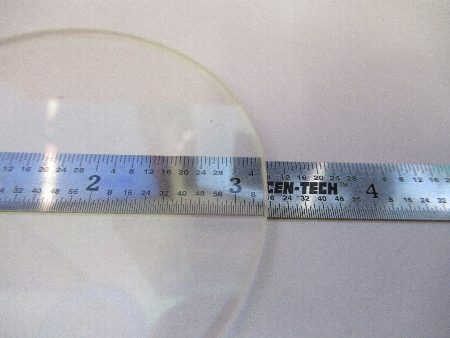 OPTICAL FLAT GLASS ROUND PLATE OPTICS AS PICTURED &3-FT-X45