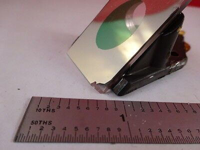 MICROSCOPE PART LEITZ BEAM SPLITTER OPTICS [chip corner] AS IS  BIN#7-A-15