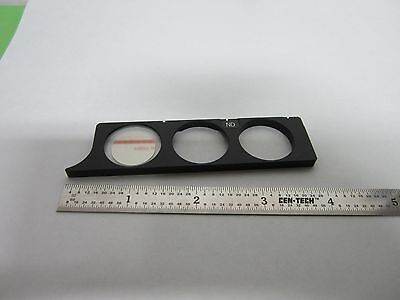 MICROSCOPE PART SLIDE FILTER NIKON ND OPTICS BIN#F2-13