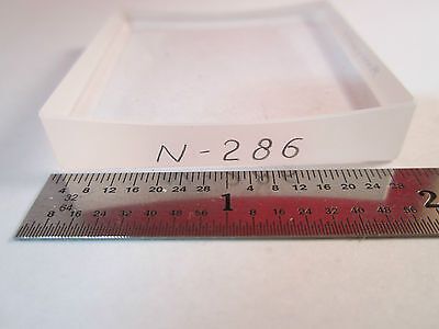 OPTICAL HUGE CONCAVE SQUARE LENS MIL SPEC LASER OPTICS BIN#8X-21