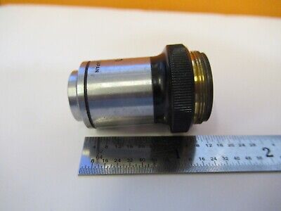 NIKON JAPAN OBJECTIVE PLAN 100X OPTICS MICROSCOPE PART AS PICTURED &FT-1-A-28